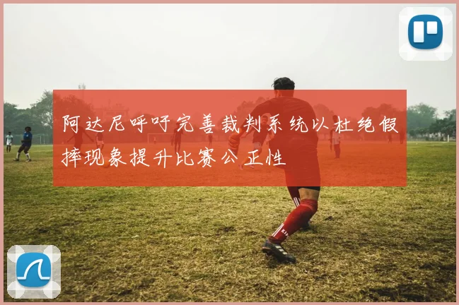 阿达尼呼吁完善裁判系统以杜绝假摔现象提升比赛公正性